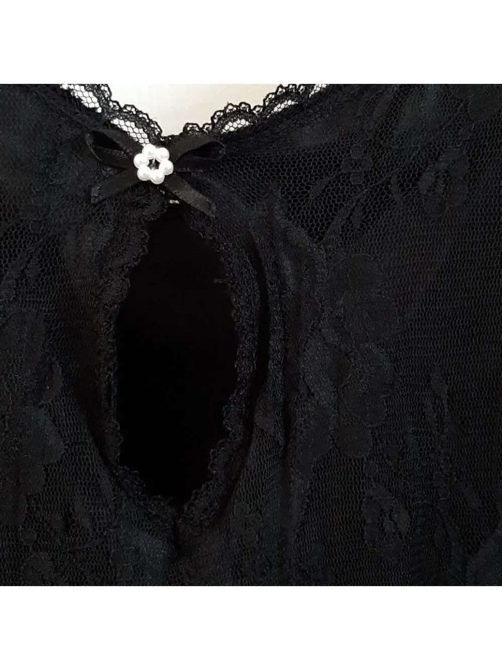 California Dynasty 1 piece black lingerie - Picture 5 of 16